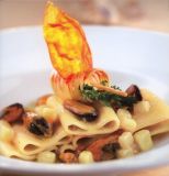 Paccheri con cozze e patate