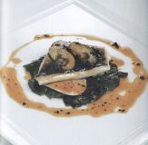 Branzino con animelle, salsa di ostriche e tartufo