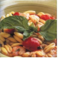 Cavatelli con code di gamberi e rucola